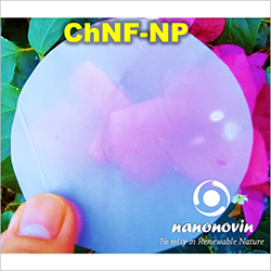 Chitin Nanofiber Nanopaper (ChNF-NP)- Dia. 12cm, grammage: 50 g/m2